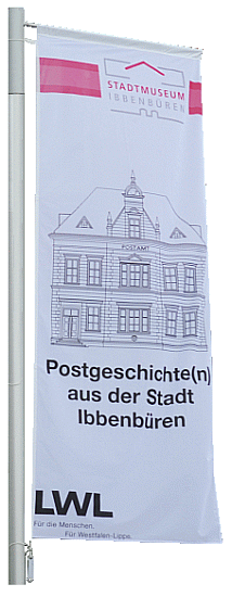 Flagge zur Ausstellung