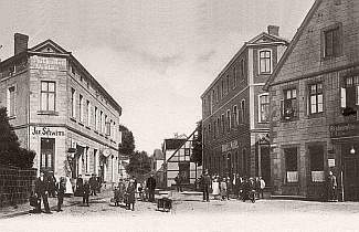  Blick vom Oberen Markt in die Bahnhofstraße - 1904