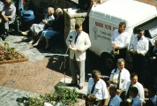 Einweihung der "Fußgängerzone  Bahnhofstraße", am 2. Juni 1985