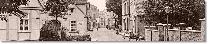 Stadtmuseum  Ibbenbüren - Blick in die Bahnhofstraße zum Oberen Markt - 1910