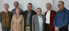 So geht der Vorstand des Vördervereins Stadtmuseum 2009 an die Arbeit (v. l.): Werner Suer, Beisitzer, Jürgen Bucken, 2. Vorsitzender, Annette Bucken, Beisitzerin, Jürgen Povel, Vorsitzender, Antje Plath, Kassenwartin, Heiner Jessing, Schriftführer, Theo Overberg, Museumsvogt und Beisitzer. 