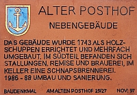 Baudenkmal "Alter Posthof" 