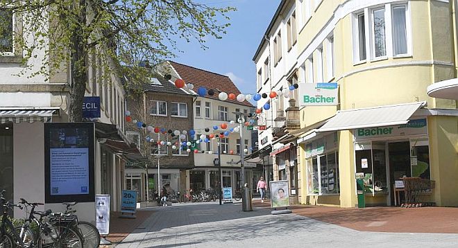 Blick in die Große Straße zur Christuskirche 